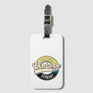 Etiqueta Para Maletas Logo de estilo vintage de Dresden