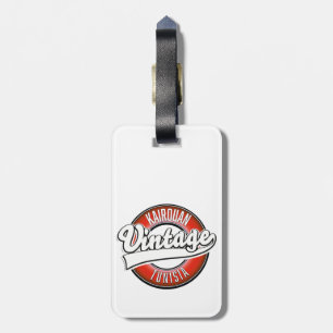 Etiqueta Para Maletas Logo de estilo vintage de Kairouan tunisia