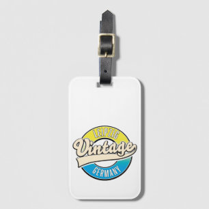 Etiqueta Para Maletas Logo de estilo vintage de Leipzig.