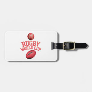 Etiqueta Para Maletas Logo de la Copa Mundial de Rugby con colocación in
