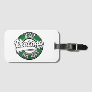Etiqueta Para Maletas Logo de la Meca saudita arabia vintage