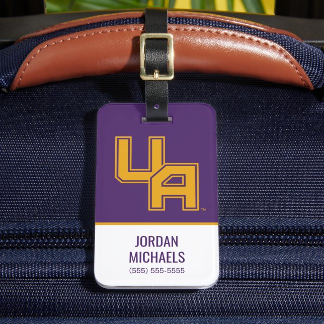 Etiqueta Para Maletas Logo de la Universidad de Albany (Anverso In situ 2)