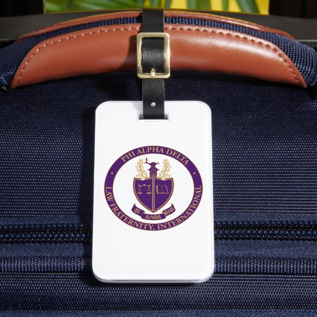 Etiqueta Para Maletas Logo de Phi Alpha Delta (Anverso In situ 2)