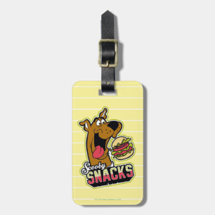 Etiqueta Para Maletas Logo de Scooby-Doo "Snacks Scooby"