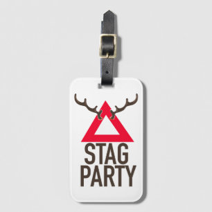 Etiqueta Para Maletas Logo de Stag fiesta