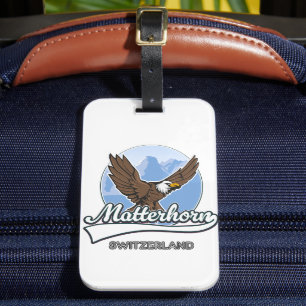 Etiqueta Para Maletas Logo de viajes Matterhorn Suiza