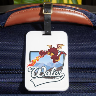 Etiqueta Para Maletas Logo de Wales Dragon