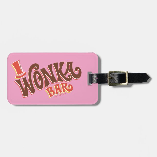 Etiqueta Para Maletas Logo de Wonka Bar (Frente Horizontal)