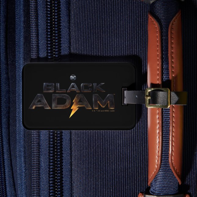 Etiqueta Para Maletas Logo del Black Adam (Anverso In situ 4)