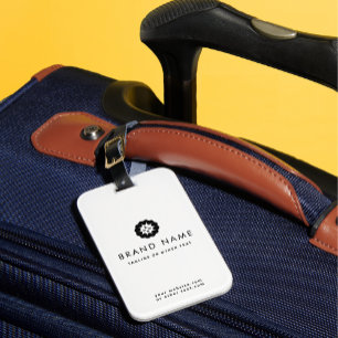 Etiqueta Para Maletas Logotipo comercial o icono + marca de la compañía 