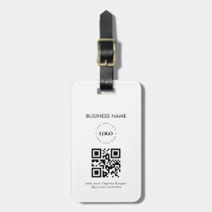 Etiqueta Para Maletas Logotipo comercial personalizado Código QR y promo