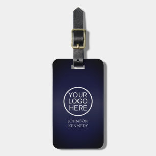 Etiqueta Para Maletas Logotipo comercial - Personalizado Elegante Blue M