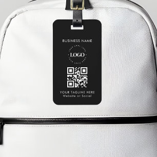 Etiqueta Para Maletas Logotipo de empresa personalizado Código QR y text