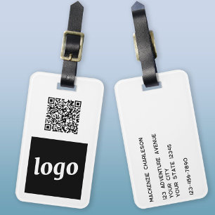 Etiqueta Para Maletas Logotipo de promoción comercial de código QR