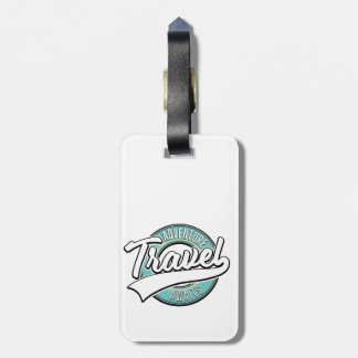 Etiqueta Para Maletas Logotipo de Travel Adventure Awaits vintage