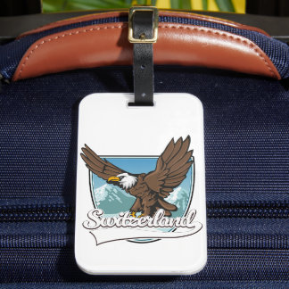Etiqueta Para Maletas Logotipo de viaje de Suiza