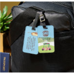 Etiqueta Para Maletas Logotipo del club de la liga escénica del carro de<br><div class="desc">Trescientos de estas bolsas de golf o etiquetas de equipaje están con una Liga de Juguetes Damas con el logo de su club para ser usadas como etiquetas de bolsa. Esta versión, ahora con un logotipo genérico, tiene una dirección estándar en la parte posterior. Cualquier pregunta de diseño sólo envía...</div>