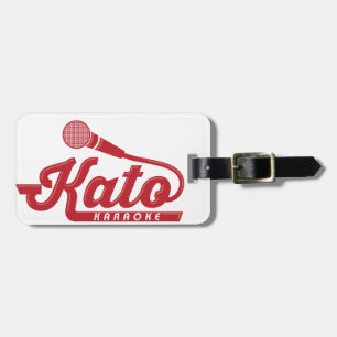 Etiqueta Para Maletas Logotipo del Karaoke de Kato