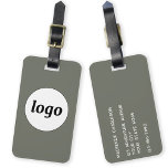 Etiqueta Para Maletas Logotipo del Minimalista Sage Green Business<br><div class="desc">Diseño de logotipo sencillo para su negocio. Reemplace el logotipo y los detalles por el suyo propio y cambie el color de fondo de la herramienta de diseño a personalizar. Ideal como artículo promocional para dar a clientes,  clientes y empleados,  y para viajes de negocios y ferias.</div>