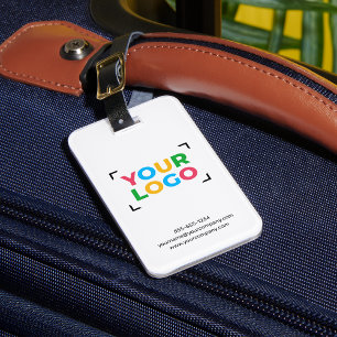 Etiqueta Para Maletas Logotipo Empresarial Sitio Web de Empresa Personal