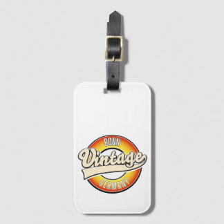 Etiqueta Para Maletas logotipo estilo vintage de Bonn