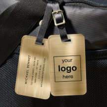Logotipo personalizado Monograma Oro Metal cepilla