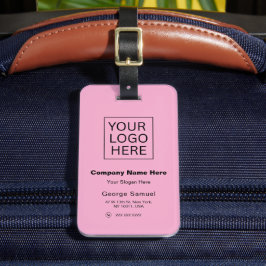 Etiqueta Para Maletas Logotipo y texto Minimalista simple