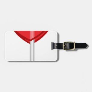 Etiqueta Para Maletas lollismo de corazón rojo