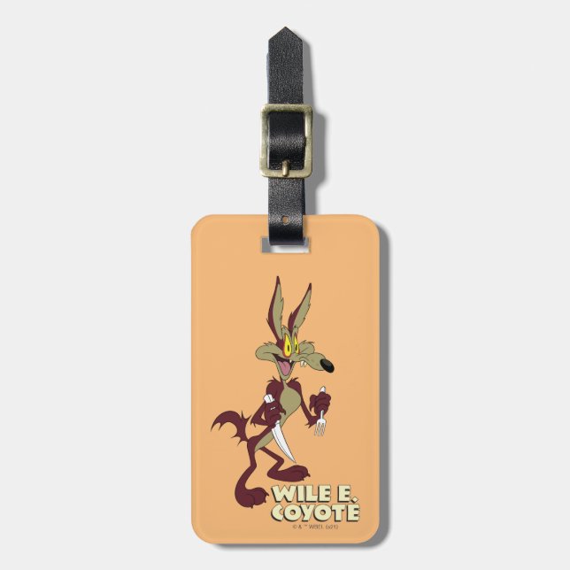Etiqueta Para Maletas LOONEY TUNES™ Retro Laughs| WILE E. COYOTE™ (Frente Vertical)