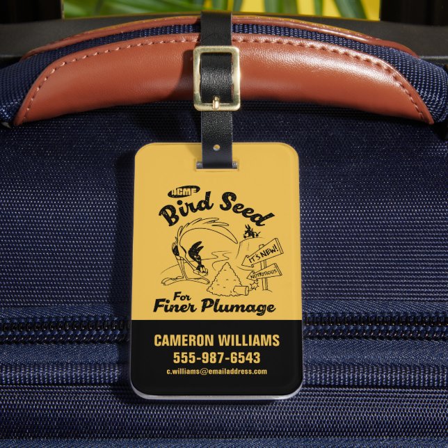 Etiqueta Para Maletas LOONEY TUNES™ | Semilla de aves ROAD RUNNER™ (Anverso In situ 2)