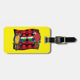 Etiqueta Para Maletas Loros Piratas