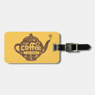 Etiqueta Para Maletas Los amantes del café vintage retro arte café me en