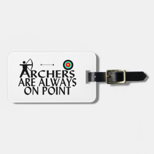 Etiqueta Para Maletas Los Archers están siempre en punto