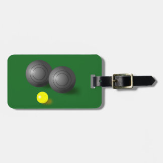 Etiqueta Para Maletas Los cuencos del césped, estera corta ruedan,