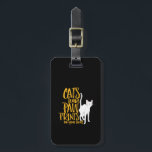 Etiqueta Para Maletas Los gatos dejan huellas de pata en el corazón grac<br><div class="desc">Los gatos dejan huellas de pata en tu mercadería cardíaca para el amante de los gatos, la madre del gato o el papá del gato, la dama loca del gato, dueña de más de un lindo gatito y gatitos. Guay y un impresionante diseño gráfico para los que aman a su...</div>