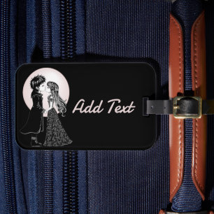 Etiqueta Para Maletas Los niños góticos y góticos besan a El día de San 