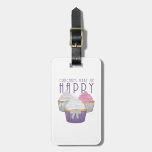 Etiqueta Para Maletas Los pasteles me hacen feliz