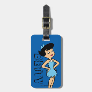 Etiqueta Para Maletas Los Picapiedra   Betty Rubble