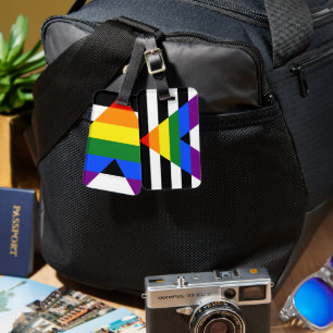 Etiqueta Para Maletas Los regalos gay de la bandera de aliado directo de
