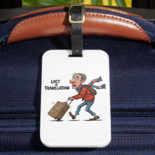 Etiqueta Para Maletas Lost in Translation, Fun Luggage Tag for Travelers