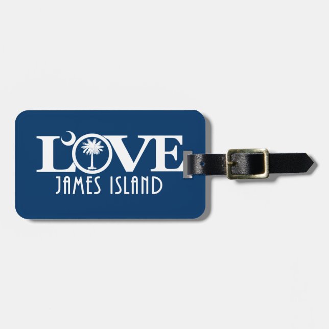 Etiqueta Para Maletas LOVE James Island (Frente Horizontal)