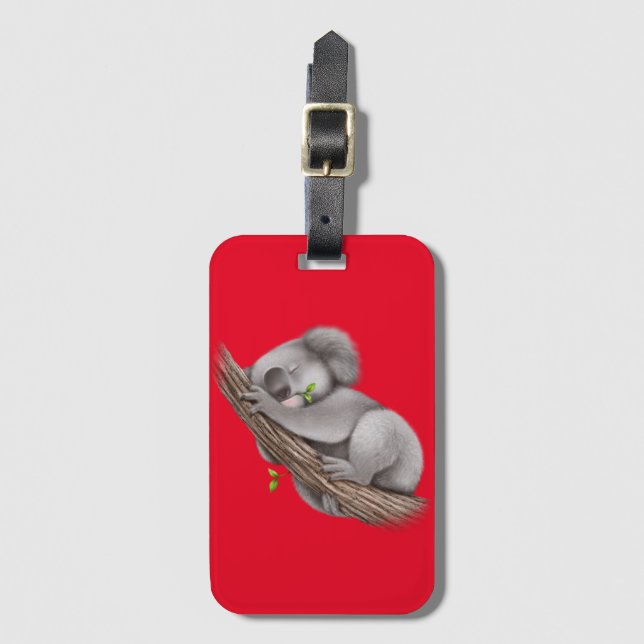 Etiqueta Para Maletas Love Koala Bears (Anverso vertical)