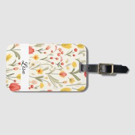 Etiqueta Para Maletas Lovely Floral Luggage Tag