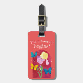 Etiqueta Para Maletas lovely flower tag -iris-