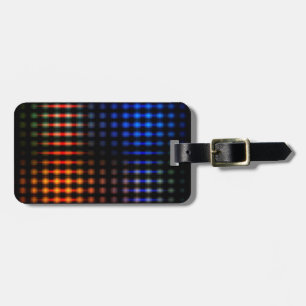 Etiqueta Para Maletas Luces brillantes y coloridas