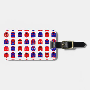 Etiqueta Para Maletas lucha libre mascarillas