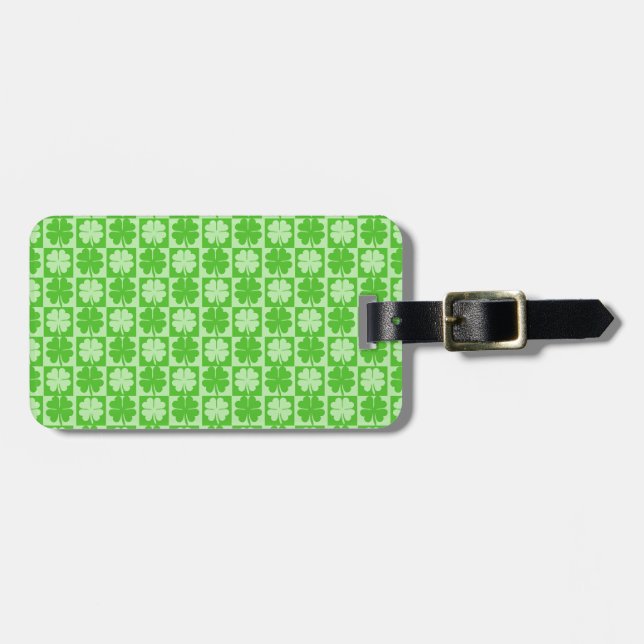 Etiqueta Para Maletas Lucky Shamrock (Frente Horizontal)