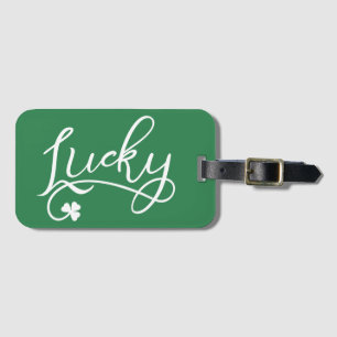 Etiqueta Para Maletas Lucky Shamrock St Patricks Day Irlandés