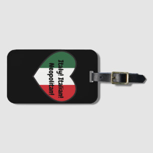 Etiqueta Para Maletas LUGGAG TAG - Tema italiano. texto de personalizabl