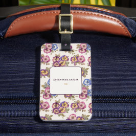Etiqueta Para Maletas Luggage Tag  Flowers | Adventure Awaits